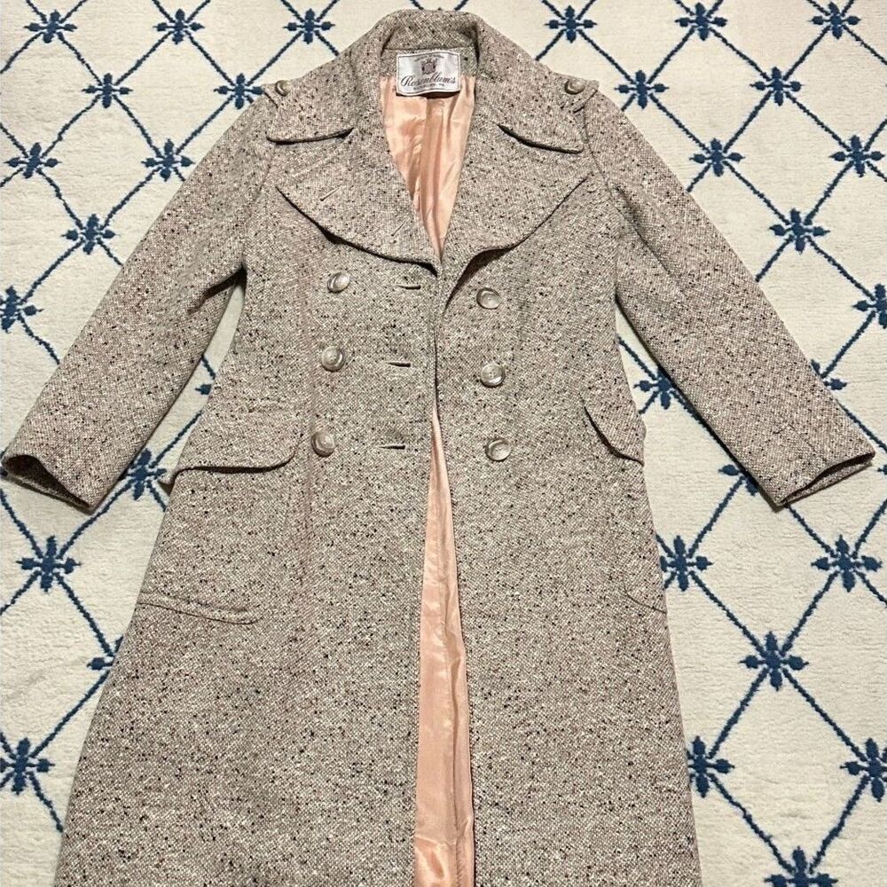 Rosenblum's x Jill Jr. Vintage 1960s Multicolored Wool Blend Princess Coat
